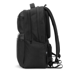 Water-repellent organiser backpack with pockets 23L 17.3” black colour fourth view