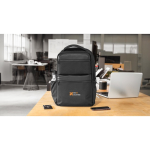 Water-repellent organiser backpack with pockets 23L 17.3” still life view