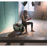 Recycled polyester sports bag with spacious 37L compartment still life view