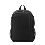 Eco laptop backpack with mesh back panel 15” black colour first view