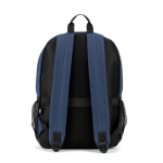 Eco laptop backpack with mesh back panel 15” blue colour second view