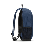 Eco laptop backpack with mesh back panel 15” blue colour third view