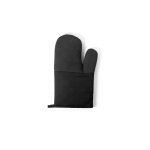 100% cotton oven glove with non-slip silicone black colour first view