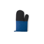 100% cotton oven glove with non-slip silicone royal blue colour first view