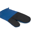 100% cotton oven glove with non-slip silicone royal blue colour third view