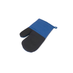 100% cotton oven glove with non-slip silicone royal blue colour