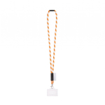 Tubular lanyard made in Europe with standard clip