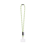 Tubular lanyard made in Europe with standard clip