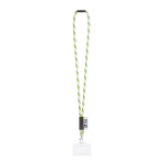 Tubular lanyard made in Europe with standard clip main view