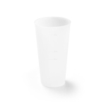 Plastic party cup made in Europe single wall 620ml transparent colour
