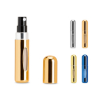 Refillable aluminium perfume atomiser with window 5ml various colours