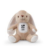 Polyester bunny soft toy with customisable patch main view