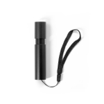 Rechargeable torch with 3 light settings and zoom function black colour