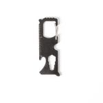 Small multifunctional tool with 8 functions black colour second view