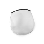 Polyester car sunshade with two round areas Ø65cm grey colour in case