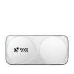 Polyester car sunshade with two round areas Ø65cm main view