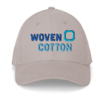 Adjustable 6-panel brushed cotton cap 260 g/m² light grey colour image with logo 2