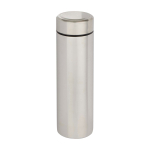 Double-wall stainless steel flask with tea filter 450ml matt silver colour