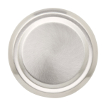 Double-wall stainless steel flask with tea filter 450ml matt silver colour third front view