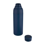 Double-wall stainless steel thermal bottle 650ml navy-blue colour second view