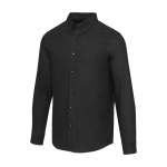 Men’s long-sleeve Oxford shirt with button-down collar Elevate black colour