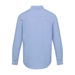 Men’s long-sleeve Oxford shirt with button-down collar Elevate light blue colour second rear view