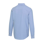 Men’s long-sleeve Oxford shirt with button-down collar Elevate light blue colour third rear view