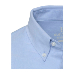 Men’s long-sleeve Oxford shirt with button-down collar Elevate light blue colour close-up view 1
