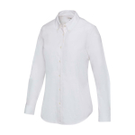 Women’s long-sleeve oxford shirt with straight cut Elevate white colour
