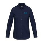 Women’s long-sleeve oxford shirt with straight cut Elevate main view