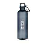 Durable, lightweight recycled plastic bottle with carabiner 750ml main view
