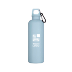 Durable lightweight recycled plastic bottle with carabiner 750ml main view