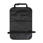 Car organiser with mesh pockets and window black colour second rear view