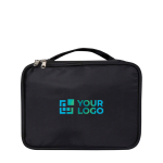 Recycled polyester make-up organiser bag with zip main view