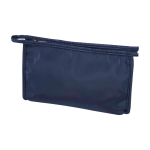 Travel recycled polyester toiletry bag for items and accessories navy-blue colour
