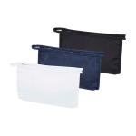 Travel recycled polyester toiletry bag for items and accessories navy-blue colour second multiple colours view