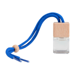 Compact car vent air freshener with vanilla fragrance 8 ml blue colour second front view