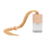 Compact car vent air freshener with vanilla fragrance 8 ml natural colour second front view