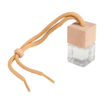 Compact car vent air freshener with vanilla fragrance 8 ml natural colour