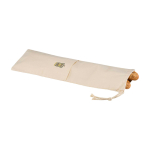 Reusable cotton bread bag, breathable and washable natural colour