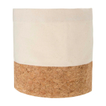 Lightweight, multi-purpose cotton bread basket that’s easy to clean natural colour second front view