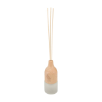Aroma reed diffuser with wood effect, ideal for the home 30 ml wood colour printed logo view 2