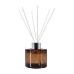 Refreshingly scented reed diffuser with soft fragrances 100ml brown colour second front view