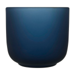 Elegant wooden tray with 2 frosted glass tumblers 200 ml bondi blue colour second front view