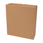 Double-wall recycled stainless steel bottle 3-piece 650ml navy-blue colour second view with box