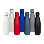 Recycled stainless steel water bottle with cap 750ml bondi blue colour second multiple colours view