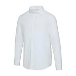 Men’s poplin long-sleeve shirt with regular fit 133 g/m² Elevate white colour