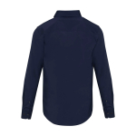 Men’s poplin long-sleeve shirt with regular fit 133 g/m² Elevate navy-blue colour second rear view