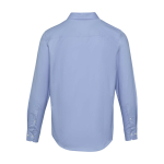 Men’s long-sleeve cotton twill shirt 185 g/m² Elevate light blue colour second rear view