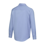 Men’s long-sleeve cotton twill shirt 185 g/m² Elevate light blue colour third rear view